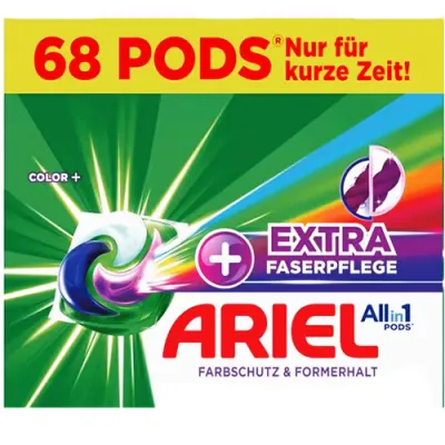 Ariel All in 1 Pods Color+ Faser (2x34) 68p 1,4kg