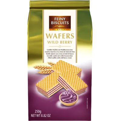Feiny Biscuits Wafers Wild Berry Wafelki 250g