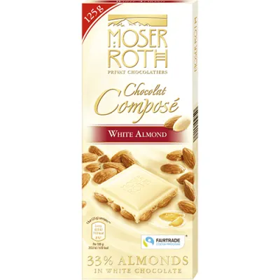 Moser Roth Chocolat Compose White Almond 125g