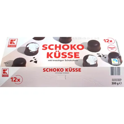 K Classic Schoko Kusse Pianki w Czeko 12szt 300g