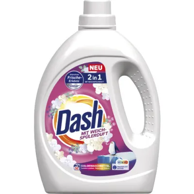 Dash Color 2in1 mit Weichspuler Gel 50p 2,25L