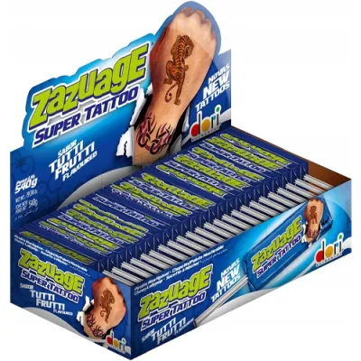 Zazuage Super Tattoo Tutti Frutti Lizak 50szt 560g