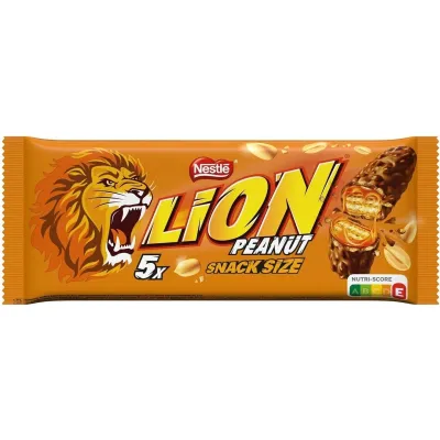 Lion Peanut Snak Size x5 Baton 155g