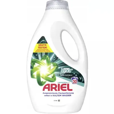 Ariel Universal+ Touch of Lenor Gel 20p 1L