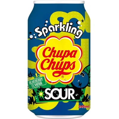 Chupa Chups Sparkling Sour Blueberry 345ml
