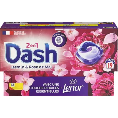 Dash 2en1 Jasmin & Rose de Mai Pods 19p 381g