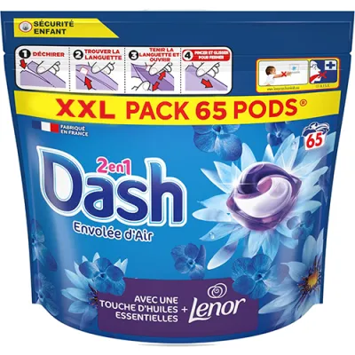 Dash 2en1 Envolee d'Air Pods 65p 1,3kg
