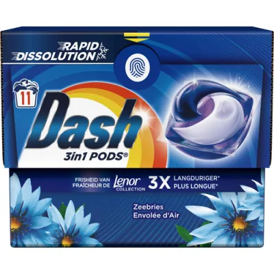 Dash 3in1 Pods Zebriees Envolee d'Air 11p 221g