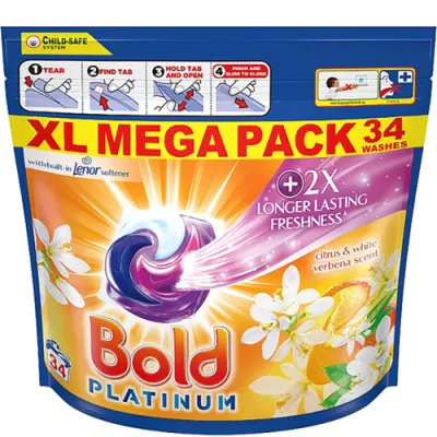 Bold Platinum Citrus White Verbena Caps 34p 778g