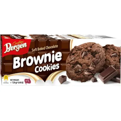 Bergen Soft Baked Brownie Cookies 126g