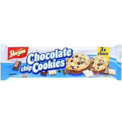 Bergen Chocolate Chip Cookies 3x Choco 100g