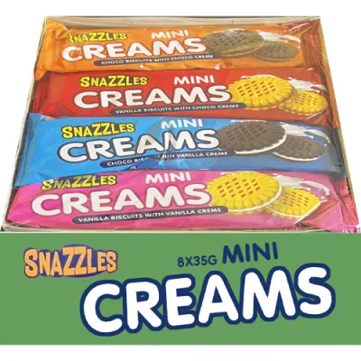 Snazzles Mini Creams Ciasteczka MIX 8szt 280g