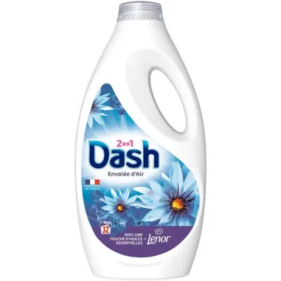 Dash 2en1 Envolee d'Air Gel 32p 1,4L