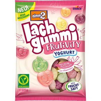 Nimm2 Lach Gummi Frutivity Yoghurt Żelki 225g