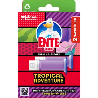 WC Ente Frische Siegel Tropical Adven Zapas 2x36ml