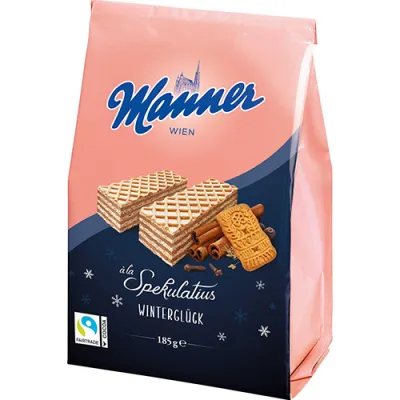 Manner Spekulatius Wintergluck Wafelki 185g