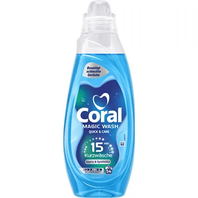 Coral Magic Wash Quick & Care Sport 54p 2,1L Coral Magic Wash Quick & Care Sport 54p 2,1L