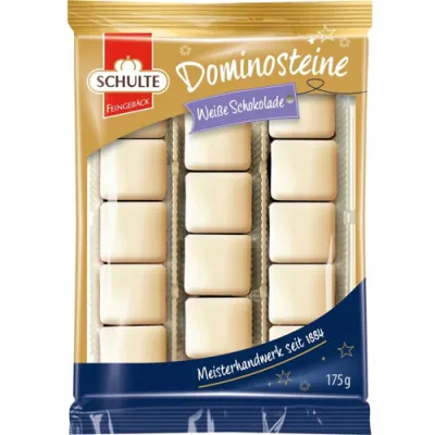 Schulte Domino Steine Weisse Schokolade 175g