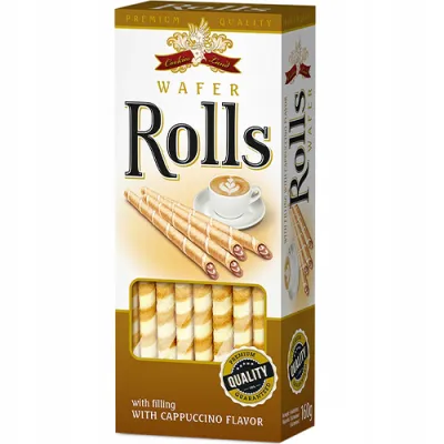 Cookies Land Wafer Rolls Cappuccino 160g Cookies Land Wafer Rolls Cappuccino 160g