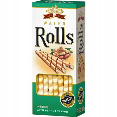 Cookies Land Wafer Rolls Peanut 160g