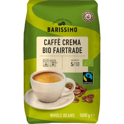 Barissimo Caffe Crema Bio Fairtrade 1kg Z