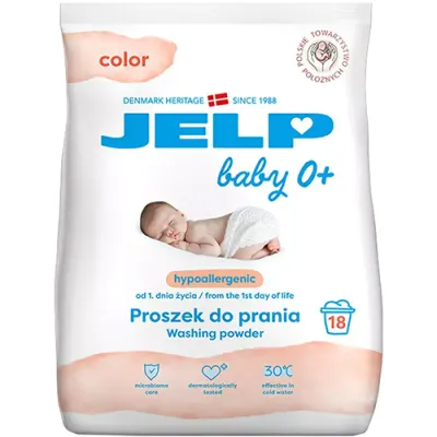Jelp 0+ Hipoalergiczny Color Proszek 18p 1,3kg