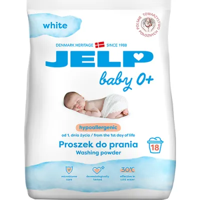 Jelp 0+ Hipoalergiczny White Proszek 18p 1,3kg