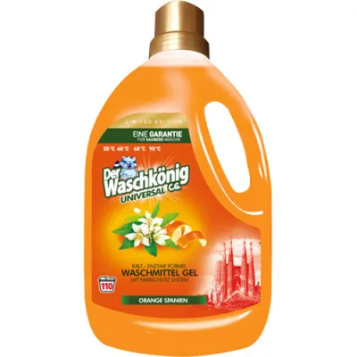 Waschkonig Uni Orange Spanien Gel 110p 3,3L