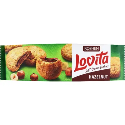 Roshen Lovita Soft Cream Cookies Hazelnut 127g