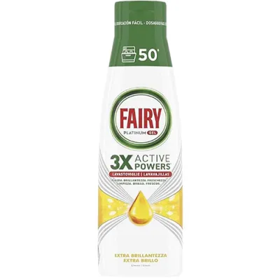 Fairy Platinum Gel Limone Żółty 50 Cykli 900ml
