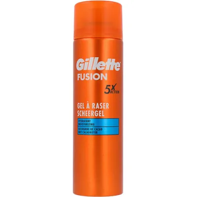 Gillette Fusion 5x Action Hydratant Gel 200ml Gillette Fusion 5x Action Hydratant Gel 200ml