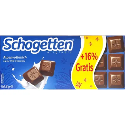 Schogetten Alpenvollmilch +16% 116,6g