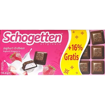 Schogetten Joghurt-Erdbeer +16% 116,6g