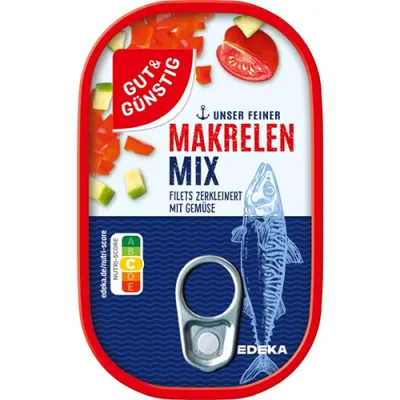 G&G Makrelen Mix Filets Mit Gemuse 125g