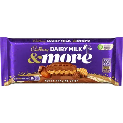 Cadbury Nutty Praline Crisp Czekolada 180g