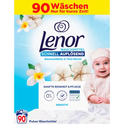 Lenor Sensitiv Baumwoll & Tiare Proszek 90p 4,9kg