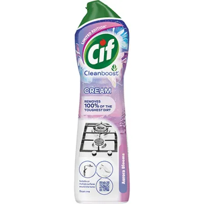 Cif Cleanboost Cream Aurora Blooms Mleczko 500ml Cif Cleanboost Cream Aurora Blooms Mleczko 500ml