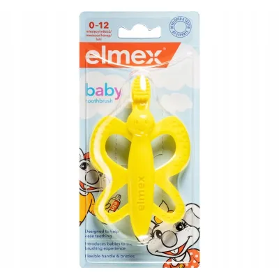 Elmex Baby Szczoteczka-Gryzak 1szt 0-12 m-cy Elmex Baby Szczoteczka-Gryzak 1szt 0-12 m-cy
