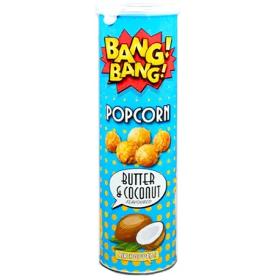Bang Bang Popcorn Butter & Coconut 85g Bang Bang Popcorn Butter & Coconut 85g