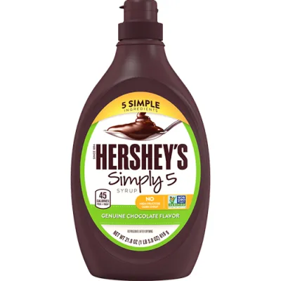 Hershey's Simply 5 Chocolate Flavour Syrop 618g Hershey's Simply 5 Chocolate Flavour Syrop 618g