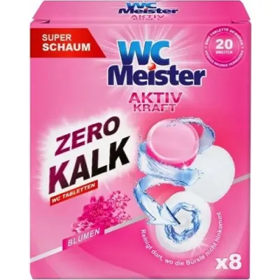 WC Meister Aktiv Kraft Blumen WC Tabs 8szt 160g WC Meister Aktiv Kraft Blumen WC Tabs 8szt 160g