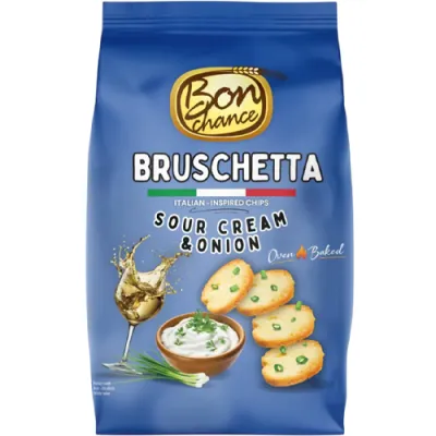 Bon Chance Bruschetta Sour Cream & Onion 70g Bon Chance Bruschetta Sour Cream & Onion 70g