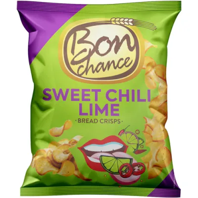 Bon Chance Bread Crisps Sweet Chili Lime 120g Bon Chance Bread Crisps Sweet Chili Lime 120g