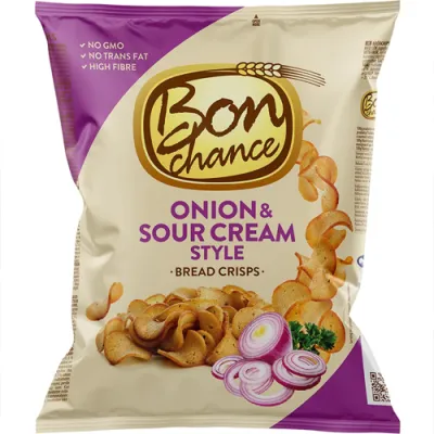 Bon Chance Bread Crisps Onion & Sour Cream 120g Bon Chance Bread Crisps Onion & Sour Cream 120g