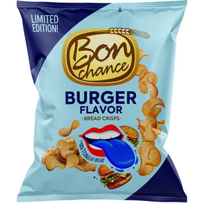 Bon Chance Bread Crisps Burger Flavor 120g Bon Chance Bread Crisps Burger Flavor 120g