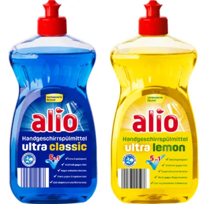 Alio 5in1 Ultra Classic / Lemon do Naczyń 500ml Alio 5in1 Ultra Classic / Lemon do Naczyń 500ml