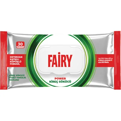 Fairy Chusteczki Power Odkamieniające 30szt