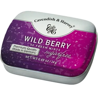 C&H Wild Berry Mints Sugarfree 50szt Miętówki 14g C&H Wild Berry Mints Sugarfree 50szt Miętówki 14g
