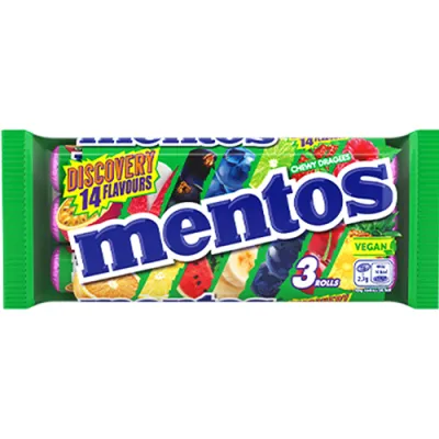 Mentos Discovery 14 Flavours 3szt 112,5g
