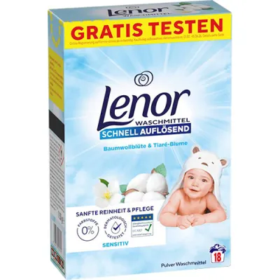 Lenor Sensitiv Baumwollblute Proszek 18p 900g